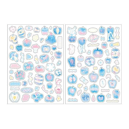 Einfach Farbenfrohe Obst Scrapbooking Aufkleber Für Handgefertigte Journals Kinderhandwerk Und Kreative Kunstwerkskollektion Scrapbooking Sticker von OAJABBGE