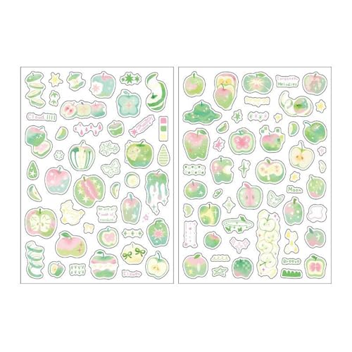 Einfach Farbenfrohe Obst Scrapbooking Aufkleber Für Handgefertigte Journals Kinderhandwerk Und Kreative Kunstwerkskollektion Scrapbooking Sticker von OAJABBGE