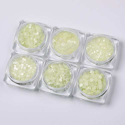 Exquisites Glühen Dunklen Glitzer Leuchtenden Nagelglitter Pailletten Nagelkunst Schmuck Making Accessoires Harzfüller von OAJABBGE