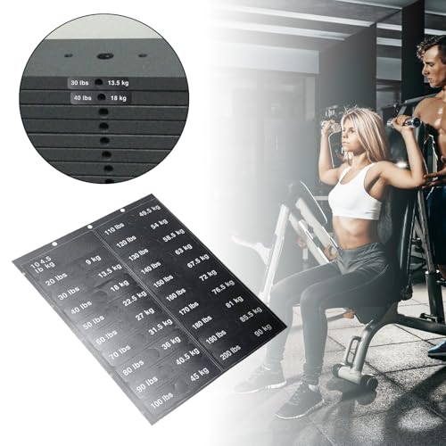 Gewichtsaufkleber Beschriftungen Gewicht Stapel Etiketten 4 5 Kg Bis 90 Kg Fitnessgeräte Gewichtsaufkleber Für Fitnessstudio von OAJABBGE