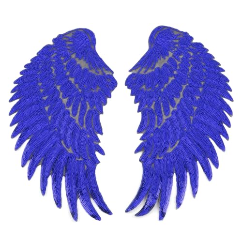 Kleidung Badge Applices Flügel Bestickte Flecken Auf Applikationen Blitzkostüm Pailled Flügel Dekorative Patches Genäht von OAJABBGE