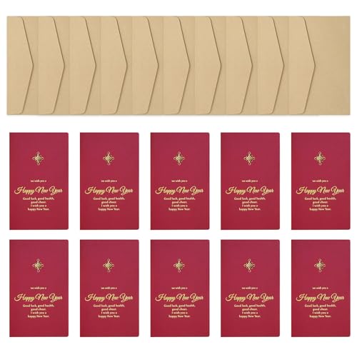 OAJABBGE 10pcs 2025 Spring Festival Card Mit Umschlag 2025 Jahr Der Schlangengrußkarte Für Männer Frauen Spring Festival Supply von OAJABBGE