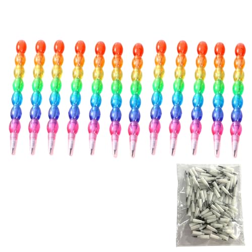 OAJABBGE 12pcs Stapelbare Stifte Cartoon Baustifte Bleistifte Lustige Schreibstift Für Kinder Schüler Geburtstag Weihnachten OAJABBGE 12pcs Stapelbare Stifte Cartoon Baustifte Bleistifte Lustige Schreibstift Für Kinder Schüler Geburtstag Weihnachten von OAJABBGE