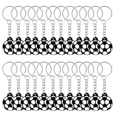 OAJABBGE 24pcs Fußballschlüsselringe Weiche PVC Sport Themen Tasche Charme Für Kinder Fußballanhänger Schlüsselanschlüsse Für Kinder OAJABBGE 24pcs Fußballschlüsselringe Weiche PVC Sport Themen Tasche Charme Für Kinder Fußballanhänger Schlüsselanschlüsse Für Kinder von OAJABBGE