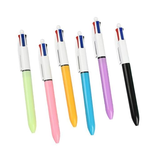 OAJABBGE 6x/set 4 Farben Shuttle Pen 1 0 Mm Einverrückter Kugelschreiber Stift Shuttle Stift Mehrfarbiger Stiftschule Bürovorräte von OAJABBGE