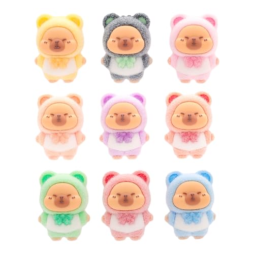 OAJABBGE 9pcs Capybaras Tierverzierungen Weich von OAJABBGE