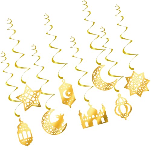 OAJABBGE Ramadans Mubaraks Dekorationen Eid Mubaraks Banners Star Moon Hängende Wirbel Ramadans Mubaraks Hängende Decken Dekore OAJABBGE Ramadans Mubaraks Dekorationen Eid Mubaraks Banners Star Moon Hängende Wirbel Ramadans Mubaraks Hängende Decken Dekore von OAJABBGE