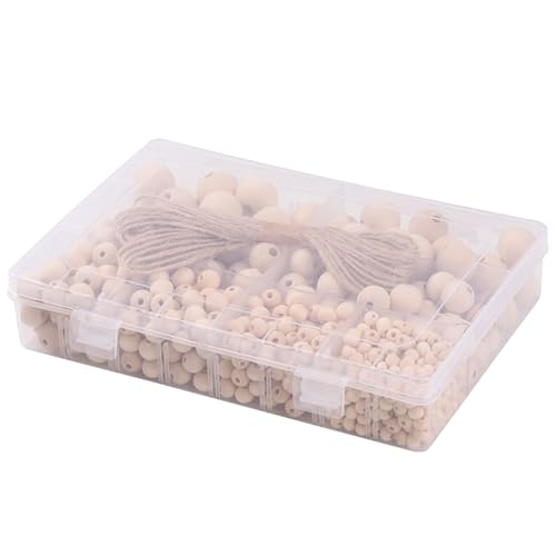 Packung Von 485 Hölzernen Runden Perlen Praktisches Holzperlen Für Handgefertigte Halsketten Und Armbänder Personalisiertes Handwerk Packung Von 485 Hölzernen Runden Perlen Praktisches Holzperlen Für Handgefertigte Halsketten Und Armbänder Personalisiertes Handwerk von OAJABBGE