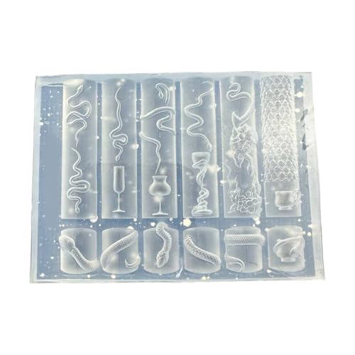 Premium Schlange Silikonform Für Kunstdesigns Schmuckguss Und Halloween Basteldekorationen Nagelkunst Silikonform von OAJABBGE
