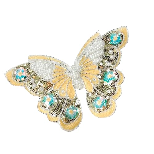 Schnellklebstoff Butterfly Sticked Design Mit Abwechslungsreichen Pailletten Patches Hochzeitsdekore Für Textildekorationsdimensional Gestickte Patches Hochzeit Dekore von OAJABBGE