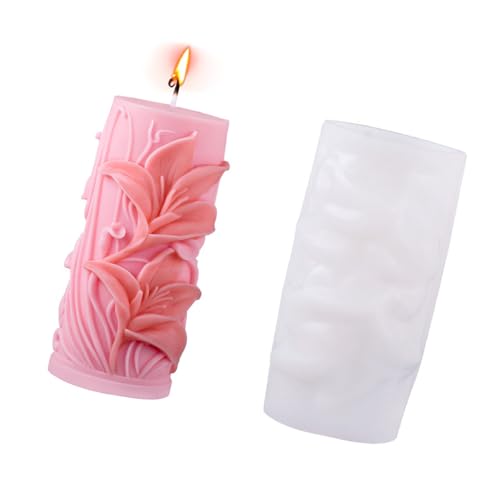 Silikonformblüten Blüten Säule Kerzenform Formen Epoxidharz Formen Gussform Formen Zylinder Relief Formen Plastern Formen Formen Silikonformblüten Blüten Säule Kerzenform Formen Epoxidharz Formen Gussform Formen Zylinder Relief Formen Plastern Formen Formen von OAJABBGE