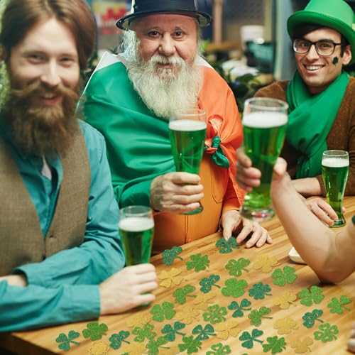 Tischstreuung Für Irish Festival Dekoratives Papier Werfen Konfettis Vier Blattklee Für Partys Schmuckzubehör von OAJABBGE