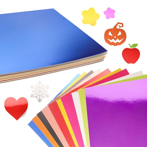 60 Blatt metallisch gemischtes Kartonpapier, 21,6 x 27,9 cm, 250 g/m², Premiumfolie und Spiegel-Finish, dicker schimmernder Karton, verschiedene Farben für Einladungen, Scrapbooking, Hochzeiten 60 Blatt metallisch gemischtes Kartonpapier, 21,6 x 27,9 cm, 250 g/m², Premiumfolie und Spiegel-Finish, dicker schimmernder Karton, verschiedene Farben für Einladungen, Scrapbooking, Hochzeiten von OALEN