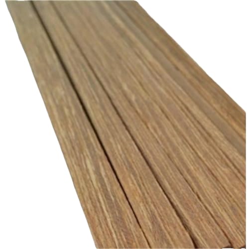 20 Stück natürliche Teakholzstreifen, unbehandelte Stäbe, Länge 500 mm, for Heimwerkermöbel und Holzbearbeitungsprojekte(500X6MMX0.6MM) von OAOAO