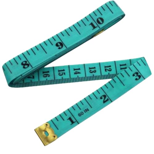 Körpermaßband, 150 cm Lineal for den menschlichen Körper, 1,3 cm breites Nähbandmaß, Zentimeterskala, 1 Stück(Green) von OAOAO