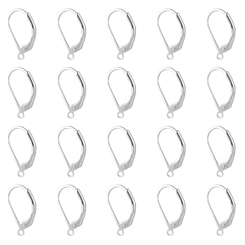 20 Stücke Silberner Metallohrringe, Kreative Persönlichkeit, Einfache Und Modische, Hausgemachte Ohrringe Für Frauen, DIY -Hergestellte Schmuckaccessoires. von OAOSDH
