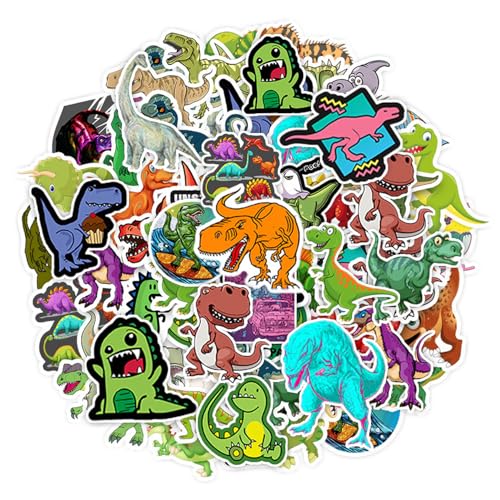 OAOSDH 100 Dinosaurieraufkleber, Cartoon -Tieraufkleber, Kinderspielzeug, Können Koffer, Kühlschränke Und Wasserflaschen Dekorieren. von OAOSDH