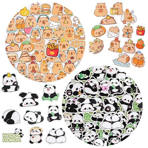 OAOSDH 100 Panda -Aufkleber Und 100 Capybar -Aufkleber, Niedliche Cartoon -Aufkleber, Kinderaufkleber, Dekorative Aufkleber. OAOSDH 100 Panda -Aufkleber Und 100 Capybar -Aufkleber, Niedliche Cartoon -Aufkleber, Kinderaufkleber, Dekorative Aufkleber. von OAOSDH