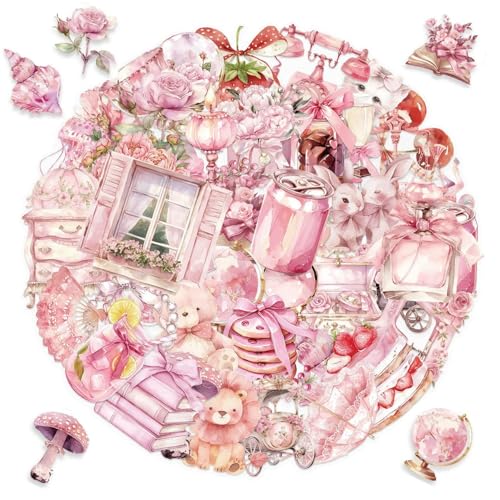 OAOSDH 100 Pink Thematische Aufkleber, wasserdichte Aufkleber, Süße Süße Aufkleber, Dekoriere Notizbücher, Wasserflaschen, Koffer. OAOSDH 100 Pink Thematische Aufkleber, wasserdichte Aufkleber, Süße Süße Aufkleber, Dekoriere Notizbücher, Wasserflaschen, Koffer. von OAOSDH