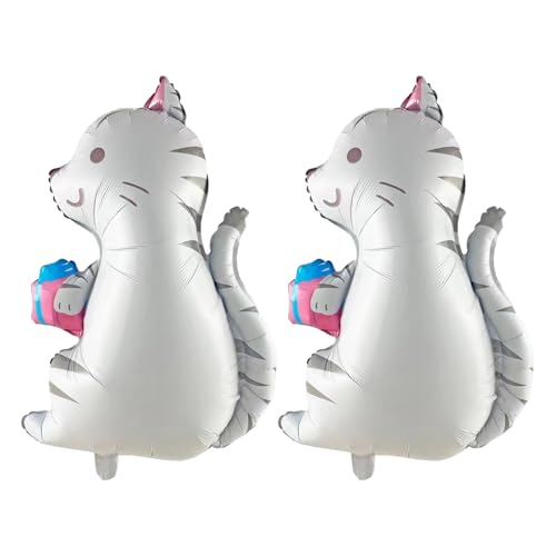 OAOSDH 2 Stück Cartoon -Katzenballons, Geburtstagsballons Für Geburtstag, Süße Katzenballons, Lustige Luftballons, Kreative Aluminiumfolienballons. OAOSDH 2 Stück Cartoon -Katzenballons, Geburtstagsballons Für Geburtstag, Süße Katzenballons, Lustige Luftballons, Kreative Aluminiumfolienballons. von OAOSDH