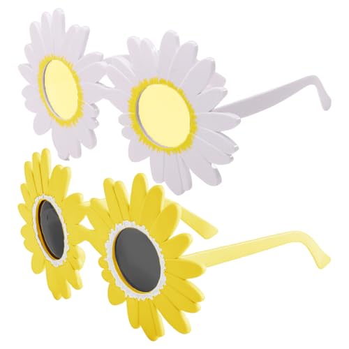 OAOSDH 2 Stücke Gänseblümchen -Styling -Brillen, Kreative Brillen, Lustige Brillen, Foto -Requisiten, Partykostümzubehör. von OAOSDH