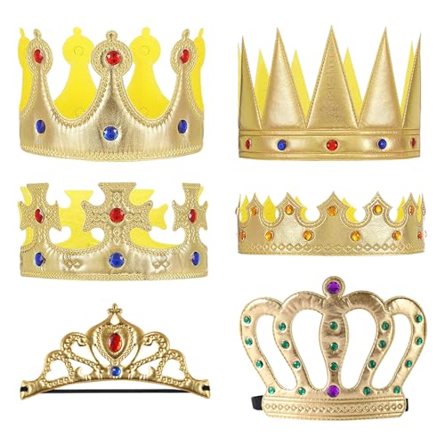 OAOSDH 6 Teile Der Krontiara, Rollenspiele, Kreative Tiara, Partykostümzubehör, Bühnenleistungsproquisiten. von OAOSDH