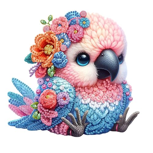 OAREN 5D Vögel Diamond Painting Aufsteller Deko Erwachsene,Desktop Diamond Painting Kinder,Festliches Geschenk Hausgeschenk,Für Wohn Und Bürodekoration. (vögel) von OAREN