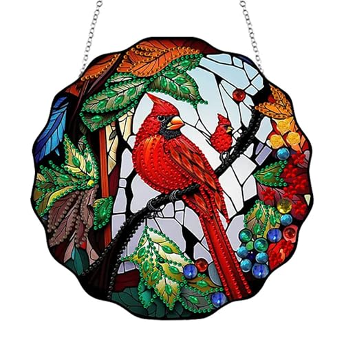OAREN Hanging Vogel Diamond Painting,Diamond Painting Anhänger,Vogel Deko Diamant Painting,Frühling Hängedeko,Für Wand Und Eingang Dekoration (vogel5) von OAREN