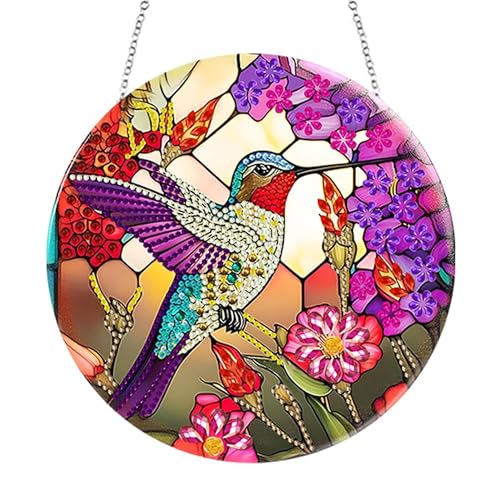 OAREN Hanging Vogel Diamond Painting,Diamond Painting Anhänger,Vogel Deko Diamant Painting,Frühling Hängedeko,Für Wand Und Eingang Dekoration (vogel6) von OAREN