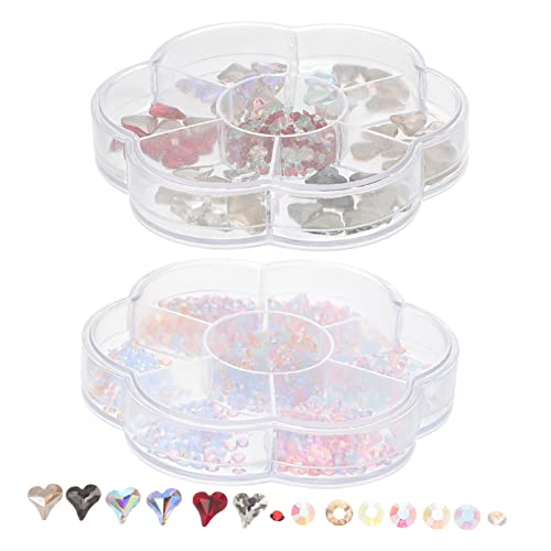 2 Boxen Nageldesign Zubehör Boxen mit Strasssteinen und Edelsteinen für Nagelkunst für Diy Maniküre und Vielseitige Anwendungen 2 Boxen Nageldesign Zubehör Boxen mit Strasssteinen und Edelsteinen für Nagelkunst für Diy Maniküre und Vielseitige Anwendungen von OATIPHO