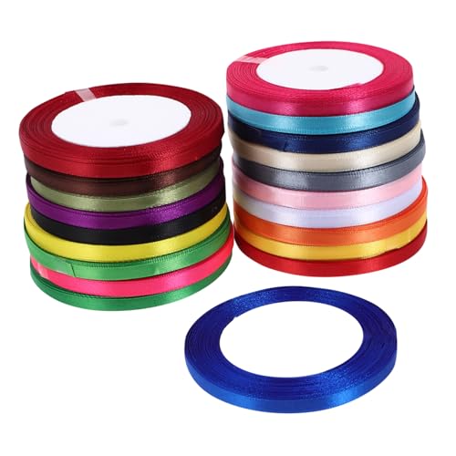 20 Rollen Diy Geschenkband Gemischte Farben Yards Strapazierfähiges Bastelband für Verpackungen Dekorationen und Projekte 20 Rollen Diy Geschenkband Gemischte Farben Yards Strapazierfähiges Bastelband für Verpackungen Dekorationen und Projekte von OATIPHO