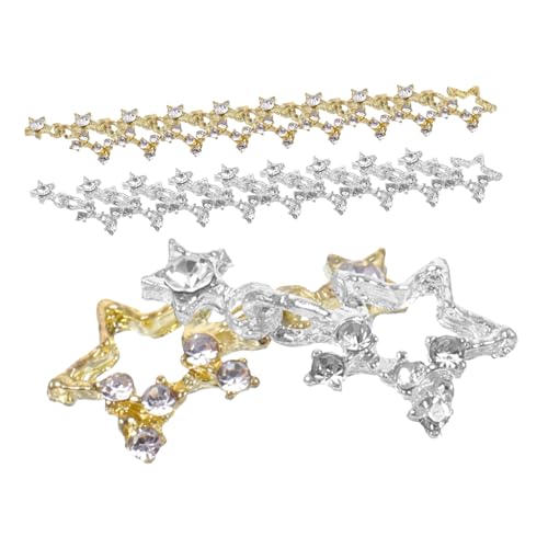 30 Stck. Sternenstrass Nagelcharms Dekorative Nail Art Charms für Maniküre Leicht und Einfache Anwendung für Feste und Anlässe 30 Stck. Sternenstrass Nagelcharms Dekorative Nail Art Charms für Maniküre Leicht und Einfache Anwendung für Feste und Anlässe von OATIPHO