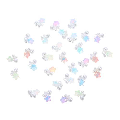 30 Stück Perlenstern Charms Maniküre Dekorationen für Vielseitige Nagelornamente für Diy Nail Art und Professionelle Maniküre für Besondere Anlässe 30 Stück Perlenstern Charms Maniküre Dekorationen für Vielseitige Nagelornamente für Diy Nail Art und Professionelle Maniküre für Besondere Anlässe von OATIPHO