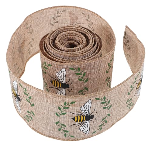 OATIPHO 1 Rolle Bienen Gurtband Basteln Bienen Drahtband Dekoband Osterparty Bänder Geburtstags Geschenkband Kranzband Blumenstrauß Geschenkbänder Süßes Band Aus OATIPHO 1 Rolle Bienen Gurtband Basteln Bienen Drahtband Dekoband Osterparty Bänder Geburtstags Geschenkband Kranzband Blumenstrauß Geschenkbänder Süßes Band Aus von OATIPHO