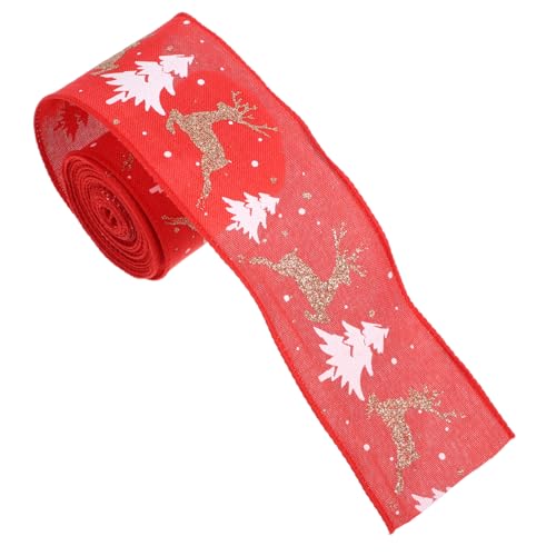 OATIPHO 1 Rolle Geschenkband Gelb Für Umschlagdraht Weihnachtsband Dekoband Faux Merry Presents Winterband Weihnachtsbaumband Karostoffstreifen Deko Polyester Rot OATIPHO 1 Rolle Geschenkband Gelb Für Umschlagdraht Weihnachtsband Dekoband Faux Merry Presents Winterband Weihnachtsbaumband Karostoffstreifen Deko Polyester Rot von OATIPHO