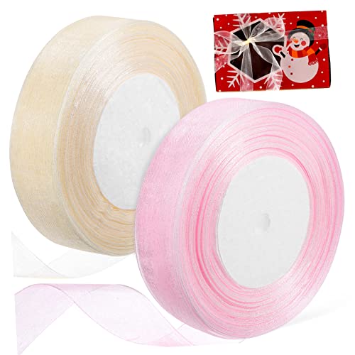 OATIPHO 1 Satz Transparente Geschenkbänder Für Dekorationen Hochzeiten Feiern Geschenkverpackungen Und Bastelarbeiten Cremeweiß 2rollen OATIPHO 1 Satz Transparente Geschenkbänder Für Dekorationen Hochzeiten Feiern Geschenkverpackungen Und Bastelarbeiten Cremeweiß 2rollen von OATIPHO