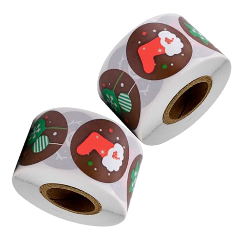 OATIPHO 1 Satz Weihnachtsaufkleberspielzeug Dekorativ Thematisiert Aufkleber Für Die Weihnachtsfeier Weihnachtsaufkleber Zum Selbermachen Kupferplattenaufkleber 2rollen OATIPHO 1 Satz Weihnachtsaufkleberspielzeug Dekorativ Thematisiert Aufkleber Für Die Weihnachtsfeier Weihnachtsaufkleber Zum Selbermachen Kupferplattenaufkleber 2rollen von OATIPHO