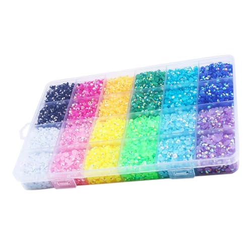 OATIPHO 1 Schachtel Glitzernde Jelly Resin Nagelsteine Diy Dekorationen für Nail Art Ab Farbige Flache Steine im Praktischen Aufbewahrungskoffer für Kreative Nageldesigns und OATIPHO 1 Schachtel Glitzernde Jelly Resin Nagelsteine Diy Dekorationen für Nail Art Ab Farbige Flache Steine im Praktischen Aufbewahrungskoffer für Kreative Nageldesigns und von OATIPHO
