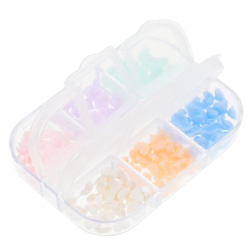 OATIPHO 1 Schachtel Herz Nagel Dekorationen aus Resin Herzform Nail Art Charms für Kreative Diy Nail Designs Langlebig Leicht für Besondere Anlässe von OATIPHO