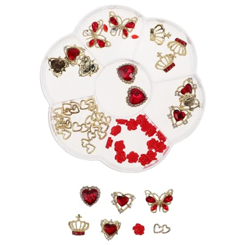 OATIPHO 1 Schachtel Nail Charms aus Robustem Legierungsmetall mit Herzen Schmetterlingen Nail Art Schmuck für Mädchen für Valentinstag Hochzeit Geburtstagsfeiern und Kreative OATIPHO 1 Schachtel Nail Charms aus Robustem Legierungsmetall mit Herzen Schmetterlingen Nail Art Schmuck für Mädchen für Valentinstag Hochzeit Geburtstagsfeiern und Kreative von OATIPHO