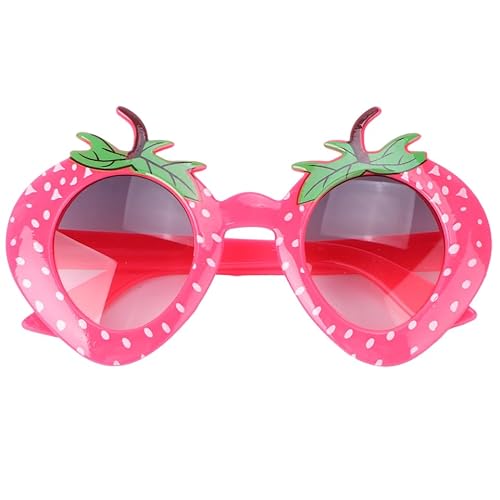 OATIPHO Erdbeer Lustige Modeaccessoire Für Partys Und Feste Kreative Frucht Sonnenbrillen Für Damen Und Herren Ideal Für Kostümpartys Und Mottopartys von OATIPHO