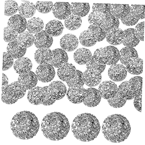 OATIPHO 100 Stück Flache Unterseite Diamant Schmuckzubehör Strasssteine ​​Für Kleidung Basteln Zum Aufnähen Klare Strasssteine Flache Rückseite Schwarze Dekorations Strasssteine von OATIPHO