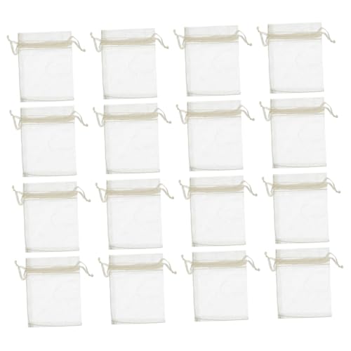 OATIPHO 100 Stück Kleine Organzasäckchen mit Kordelzug Beutel für Schmuck Geschenktüten für Hochzeiten Partys und Anlässe Vielseitig Einsetzbar für Süßigkeiten und Kleine von OATIPHO