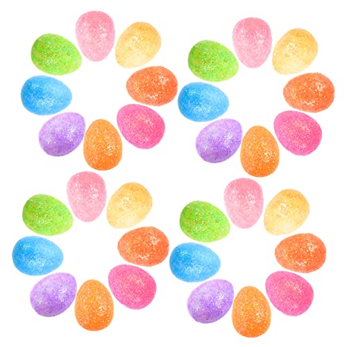 OATIPHO 100st Schaum-goldstaub-eier Osterei-dekor. Schäumt Ostereier Osterszenen-deko-requisite Lebensechtes Ei Eidekor Aus Schäumen Selber Machen Schaumei Halloween Baumschmuck von OATIPHO