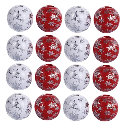 OATIPHO 100st Schnee-druck-holzperlen Eine Armatur Weihnachtsperlen Aus Holz Holzperlen Für Diy Bunte Diy-perlen Holzperlen Selber Machen Armband Diy Perlen Weihnachten Zubehör OATIPHO 100st Schnee-druck-holzperlen Eine Armatur Weihnachtsperlen Aus Holz Holzperlen Für Diy Bunte Diy-perlen Holzperlen Selber Machen Armband Diy Perlen Weihnachten Zubehör von OATIPHO