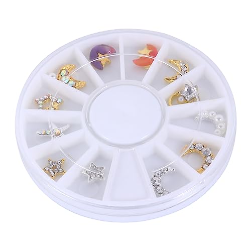 OATIPHO 12 Stück Nagelsticker mit Strasssteinen Maniküre Dekoration für für Diy Nail Art Geburtstagsfeiern Weihnachten und Mehr für Kreative Designs Nägeln Handys und Mehr von OATIPHO