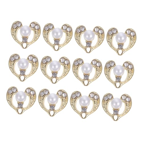 OATIPHO 12 Stück Teiliges Set Herzform Nagelsteine Diy Nail Art Dekorationen aus Hochwertigem Metall für Kreative Maniküre Geeignet für Anfänger und Profis OATIPHO 12 Stück Teiliges Set Herzform Nagelsteine Diy Nail Art Dekorationen aus Hochwertigem Metall für Kreative Maniküre Geeignet für Anfänger und Profis von OATIPHO