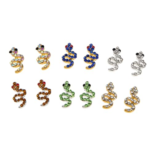 OATIPHO 12 Stück Teiliges Snake Nail Art Charms mit Strass für Kreative Nageldekoration Nagelaufsätze für Natürliche und Künstliche Nägel Stilvolle Maniküre Dekorationen OATIPHO 12 Stück Teiliges Snake Nail Art Charms mit Strass für Kreative Nageldekoration Nagelaufsätze für Natürliche und Künstliche Nägel Stilvolle Maniküre Dekorationen von OATIPHO