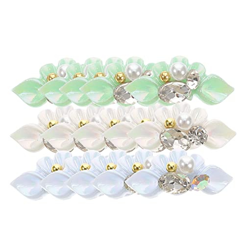 OATIPHO 15 Stück Nagelaufkleber Maniküre DIY Charms Nagelsteine Blumen Nagel Strass Edelsteine ​​für Nägel Nagelcharme Blume Nagelabziehbilder nagel strass edelsteine Nagelperlen Harz von OATIPHO