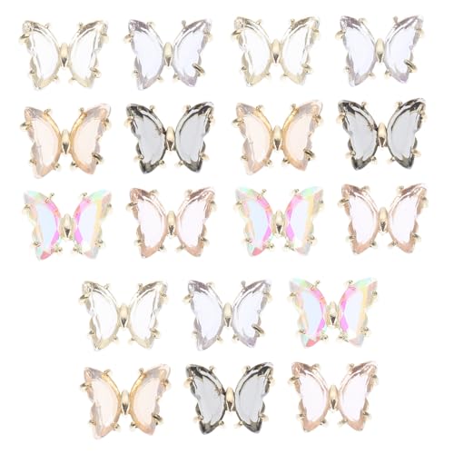OATIPHO 18 Stück Teiliges Schmetterling Nagel dekor Kleine Dreidimensionale DIY Maniküre Accessoires in Sechs Farbvarianten Einfache Anwendung für Zuhause und Salon Nagelkunst für Frauen OATIPHO 18 Stück Teiliges Schmetterling Nagel dekor Kleine Dreidimensionale DIY Maniküre Accessoires in Sechs Farbvarianten Einfache Anwendung für Zuhause und Salon Nagelkunst für Frauen von OATIPHO
